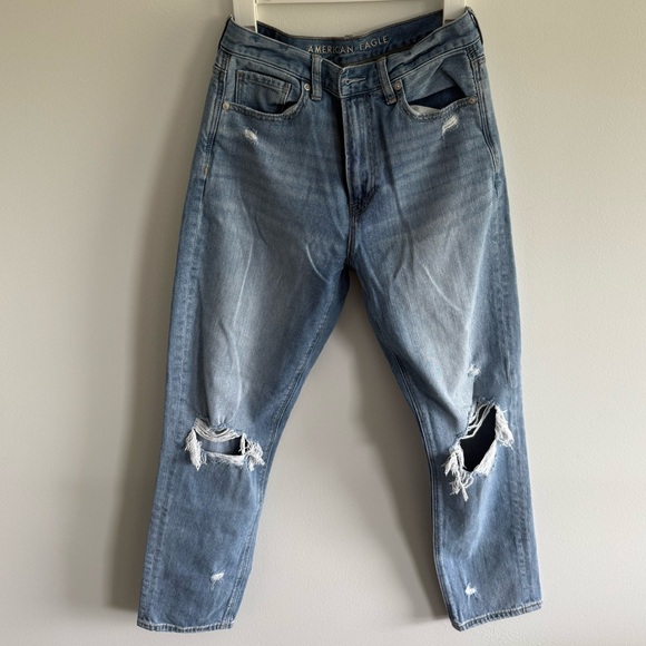American Eagle Outfitters Women's Distressed Blue Jeans - Picture 1 of 6